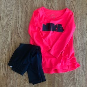 DriFit Nike top and leggings